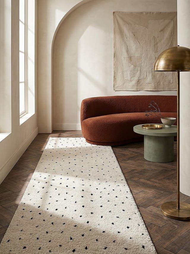 Shaggy-Teppich Polypropylen Creme 80x150 cm - ATRIO Kadima Design