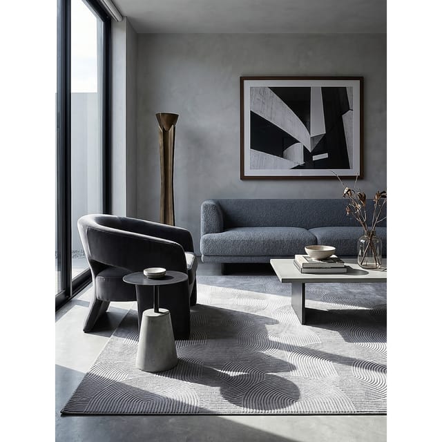 Teppich Antirutsch Grau 140x200 cm - DALAR Kadima Design