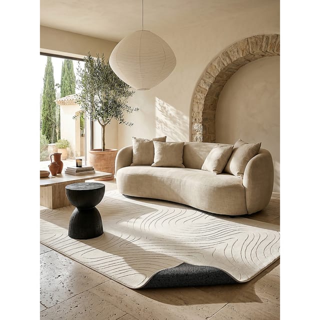 Teppich Antirutsch Creme 160x220 cm - DALAR Kadima Design