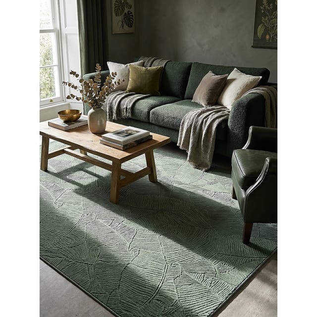 Teppich Antirutsch Waldgrün 160x220 cm - DALAR Kadima Design