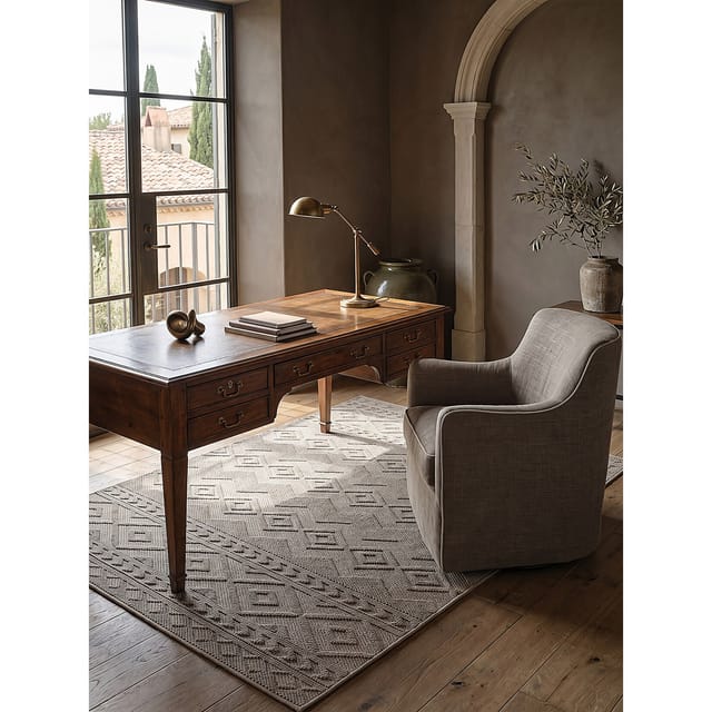 Teppich Polypropylen Beige 200x280 cm - STURA Kadima Design