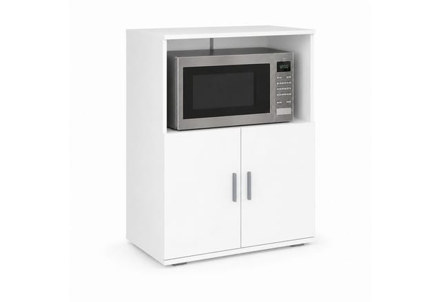 VCM Küchenschrank mit 2 Türen und offenem Fach, 60 x 84 x 45 cm, Mikrowellenschrank und Vorratsschrank - Miwelo