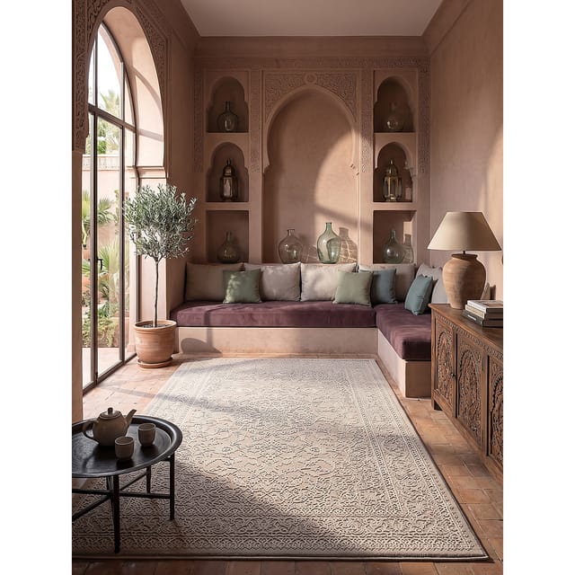 Teppich Pflegeleicht Beige 160x230 cm - KASOS Kadima Design