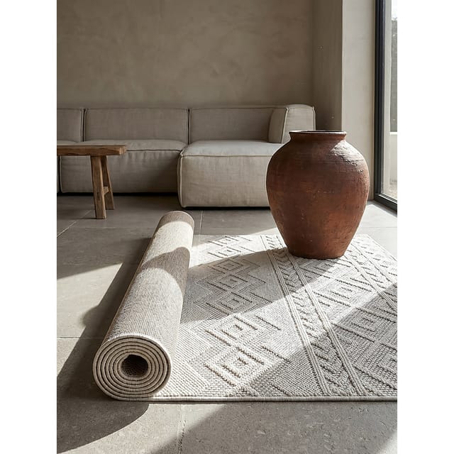 Läufer Polypropylen Creme 80x150 cm - STURA Kadima Design