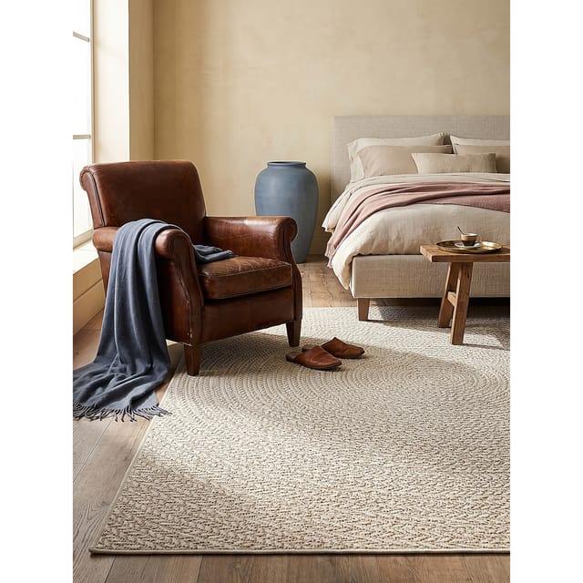 Flachgewebe-Teppich Pflegeleicht Creme 240x340 cm - CORDEV Kadima