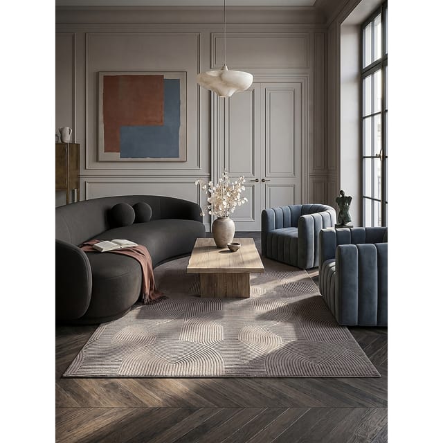 Teppich Kurzflor Beige 200x280 cm - DALAR Kadima Design