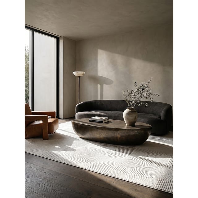 Teppich Antirutsch Weiß 200x280 cm - DALAR Kadima Design