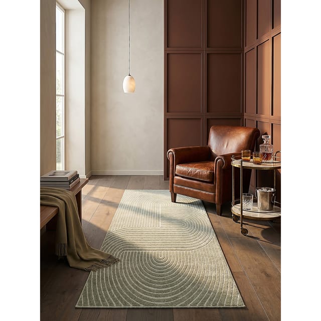 Outdoor-Läufer Niederflor Grün 80x250 cm - MEZEN Kadima Design
