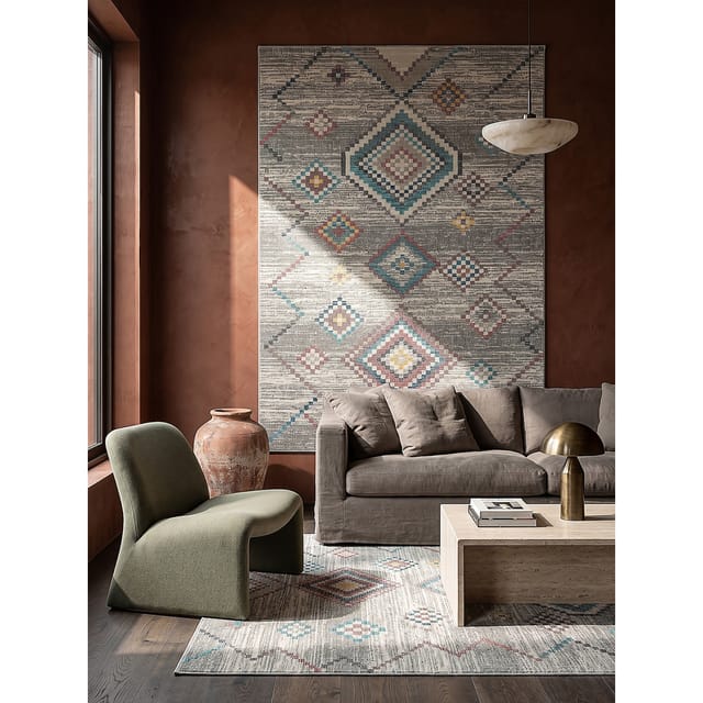 Outdoor-Teppich Niederflor Creme 240x340 cm - LIMMAT Kadima Design
