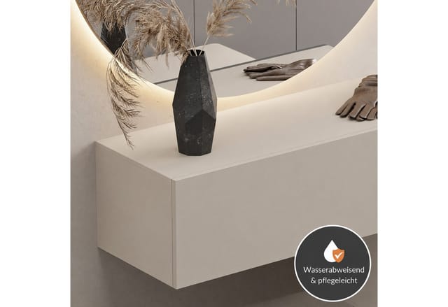 Planetmöbel Garderobenschrank Kompaktgarderobe Wandschrank 100 cm (schmaler Flurschrank mit Stauraum, Flurgarderobe mit Soft-Open Funktion) Flurkommode vielseitig kombinierbar