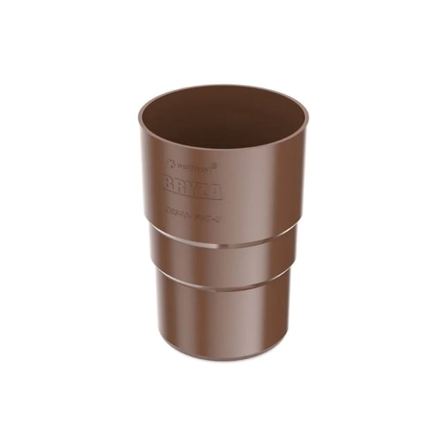 Bryza Fallrohrverbinder Braun 63mm