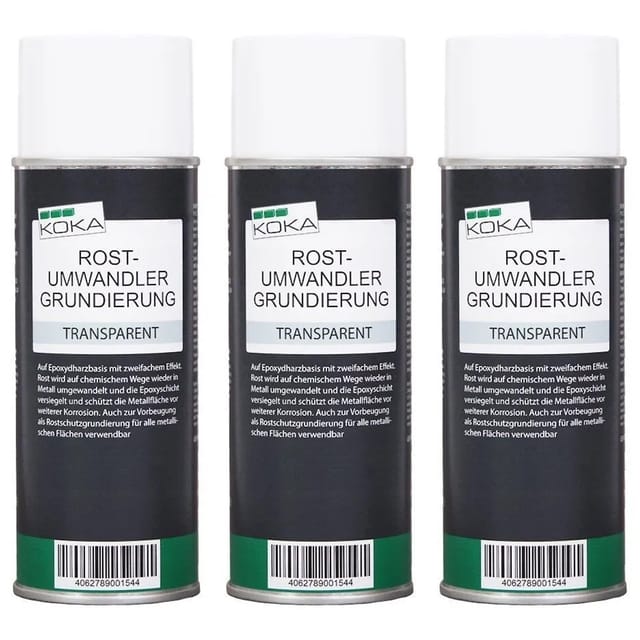 KOKA 3x Rostumwandler Grundierung Transparent