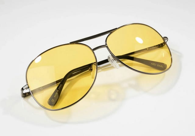 Westfalia Nachtfahrbrille Schwarz Metall