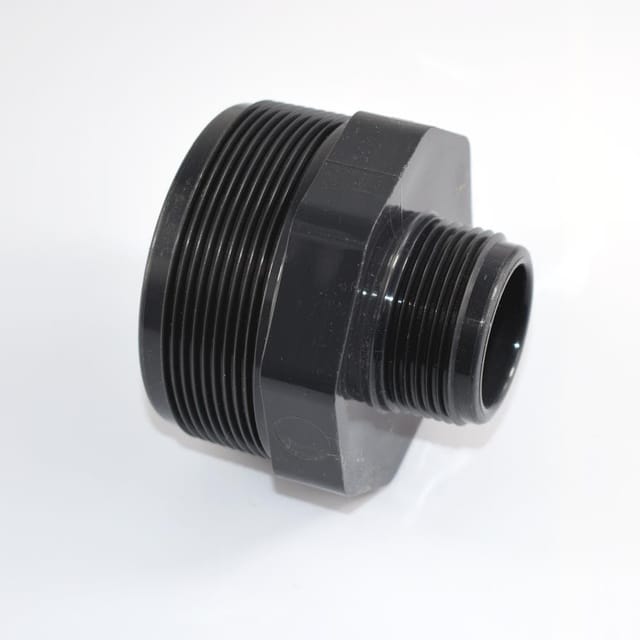 Cepex Pvc-u Doppelnippel AG 2 1/2 X 1 1/4 Zoll Schwarz