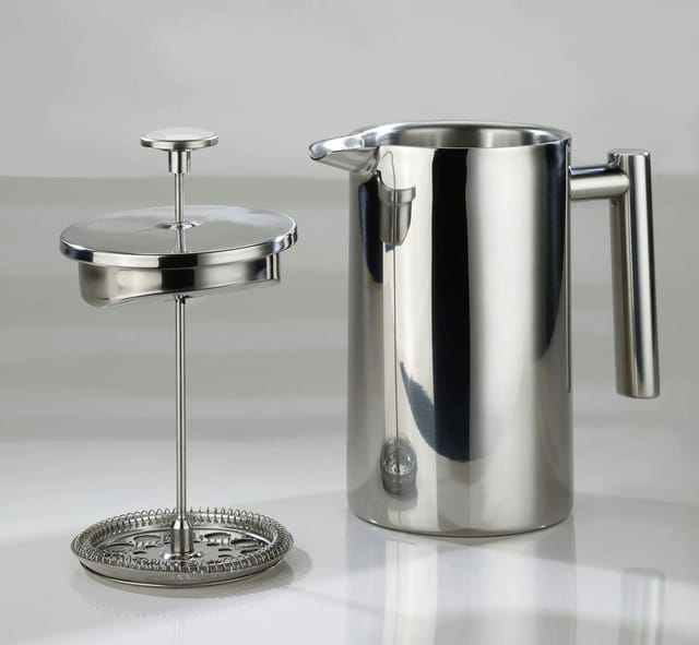 Westfalia Thermo Kaffeezubereiter French Press Edelstahl 1, Silber