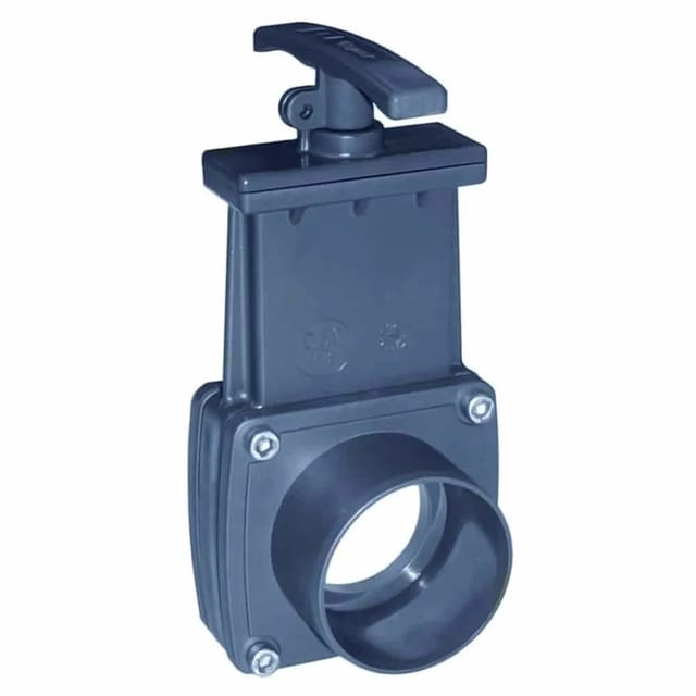 Cepex Zugschieber 63 X 63 mm mit Beidseitiger Klebemuffe aus Kunststoff