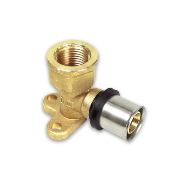 Boni-Shop Wandwinkel 16 X 2 mm 3/8 Zoll 39 mm Gold Metall