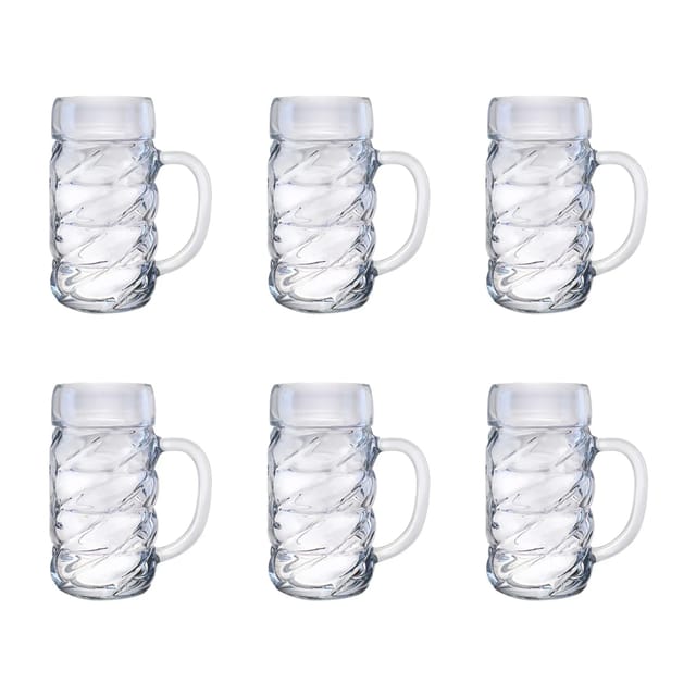 Ich-Zapfe Biergläser Diamond 6er Set 0,5 Liter Glas Klar