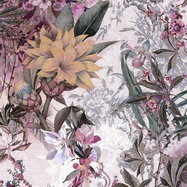 Tadessi Tapete Floral M1-No.786 Vliestapete in Weiß