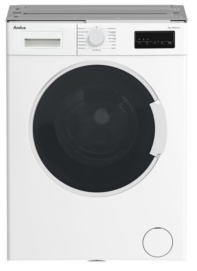 Amica Waschmaschine UWA 484 041, 8 kg, 1400 U/min, Perfekt integriert – stark, leise, effizient