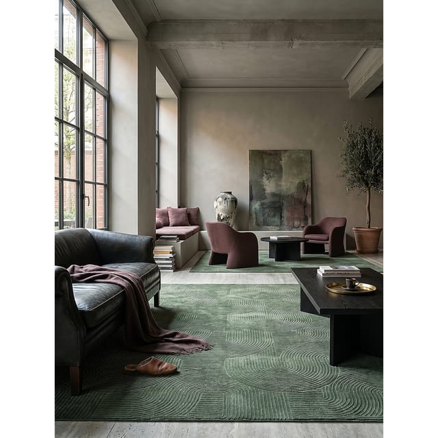 Teppich Antirutsch Waldgrün 300x400 cm - DALAR Kadima Design