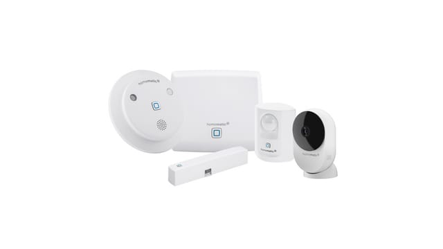 Homematic IP Smart Home Set Sicherheit mit Starter Set Alarm und Innenkamera – basic, HmIP-SK7 und HmIP-CI-B