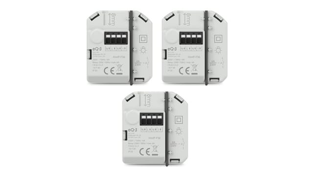 Homematic IP Smart Home 3er-Set Schaltaktor (6 A) – Unterputz, HmIP-FS6