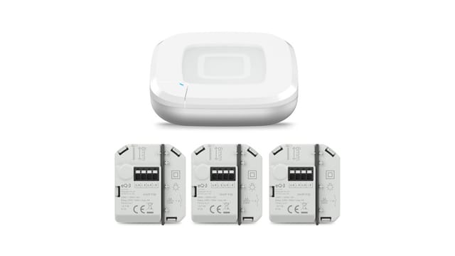 Homematic IP Smart Home Starter Set Schalten mit Access Point 2 und 3x Schaltaktor (6 A) – Unterputz, HmIP-HAP2 und HmIP-FS6