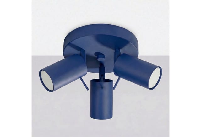 SOLLUX lighting Deckenleuchte Plafond RING 3P ultramarin, Nicht enthalten