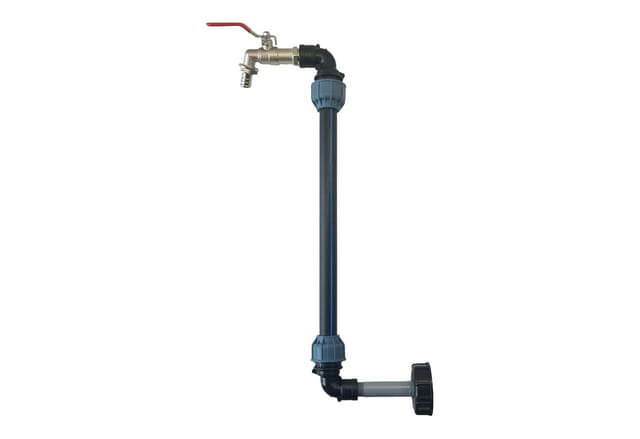 STEMAX-Wassertechnik Regenwassertank IBC Schwanenhals Auslaufhahn 3/4", (Set), Für eine komfortable Wasserentnahme