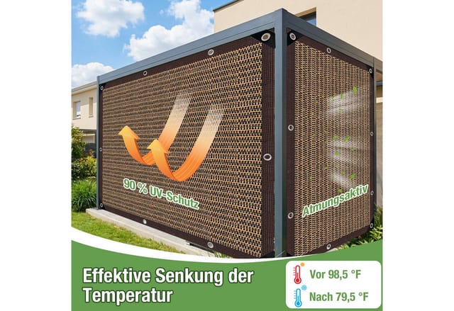 Rosnek Balkonsichtschutz balkon sichtschutz windschutz HDPE sonnenschutz 95% UV