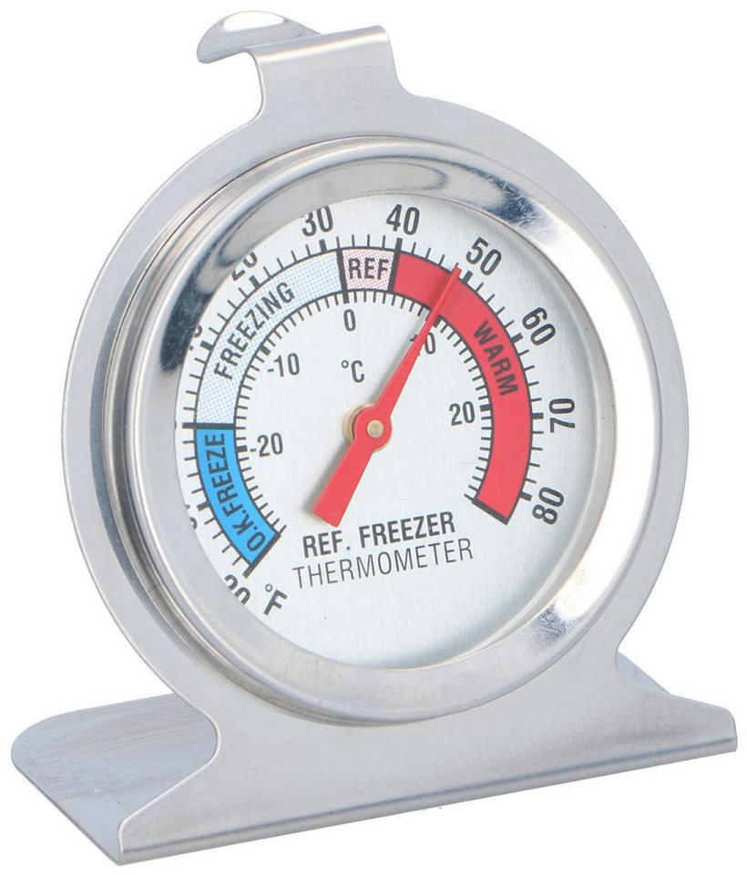*Alpina* Kühlschrankthermometer KÜHLSCHRANKTHERMOMETER aus Edelstahl analog Gefrierthermometer 97, Gefrierschrankthermometer Kühlschrank Gefrierschrank Thermometer Bild 2