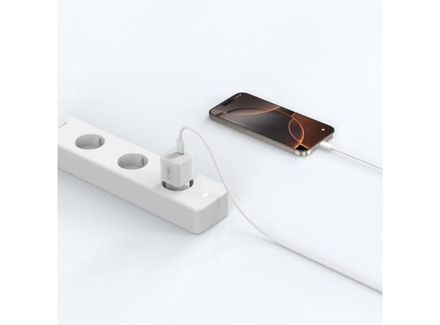 TECH PROTECT NCM25 USB-Ladegerät (Einzelartikel, Einzel-Ladegerät, Kompaktes USB-C-Schnellladegerät mit 25 W PD)