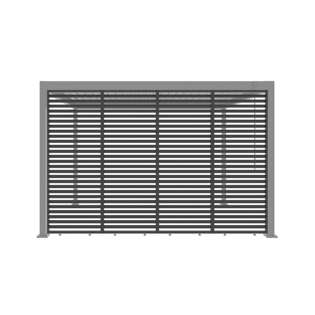 MWH das Original FF-Eco-O Serie Feststehende Lamellenwand 85cm Anthrazit 4er-Set