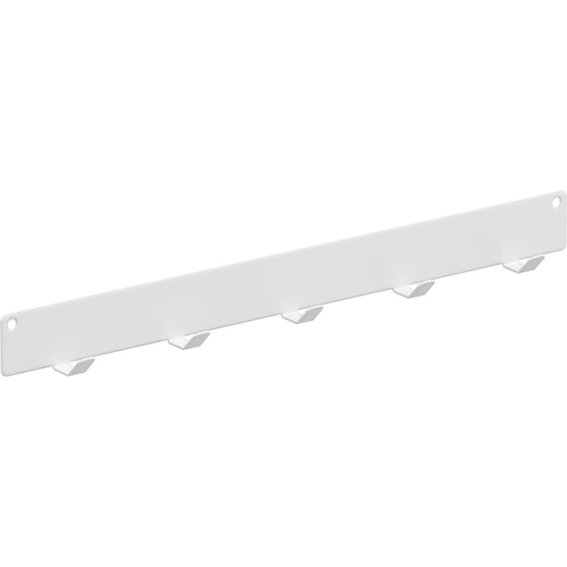 Vauth-Sagel Hakenleiste Add Hook Leiste mit Haken 5-fach 432 mm Seitlich Stahl Weiß