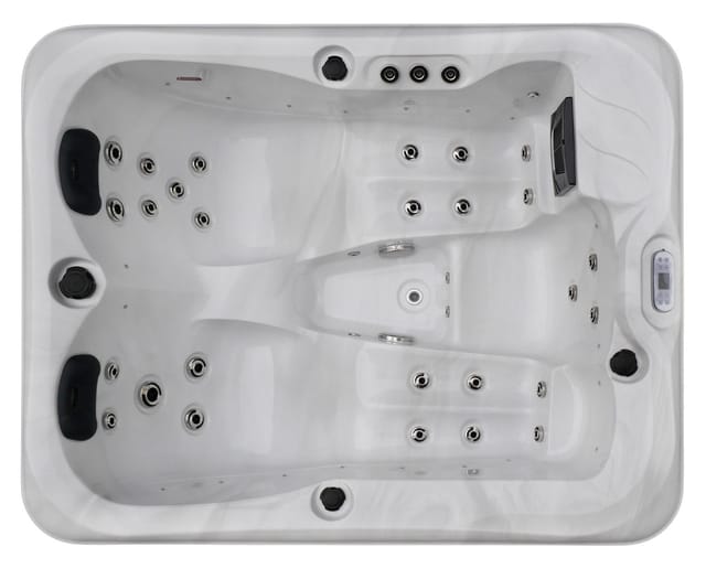 TroniTechnik Outdoor Whirlpool Enna inkl. Heizung, Hydromassage, Sanitäracryl und Farblicht