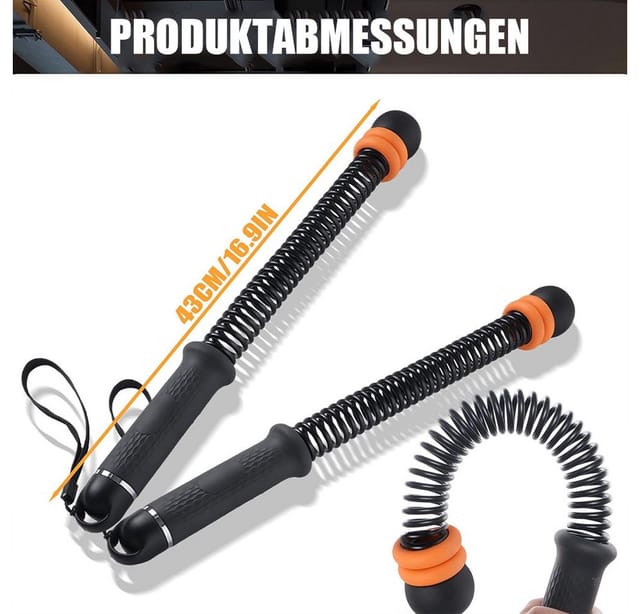 AFKSMILE Handmuskeltrainer Weighted Battle Rope Ohne Seil, Verstellbare Battle Ropes für Zuhause, Silikon Griff für Ganzkörperstraffung, Fettverbrennung, Krafttraining