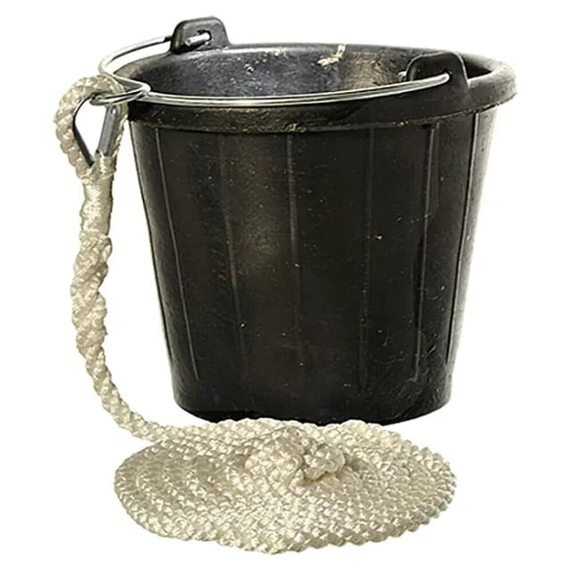 Schlagpütz (8 l, Gummi, Höhe: 23 cm, Schwarz)