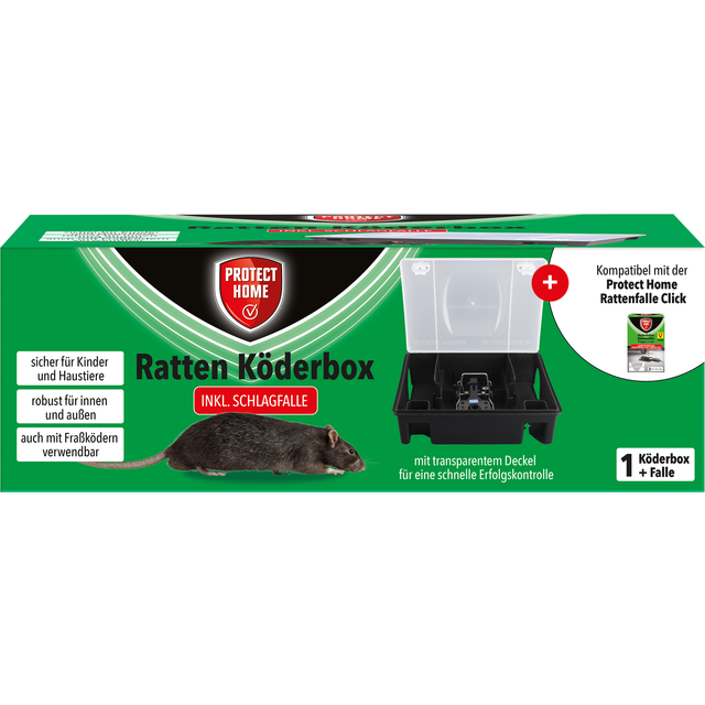 Protect Home Rattenköderbox inkl. Schlagfalle
