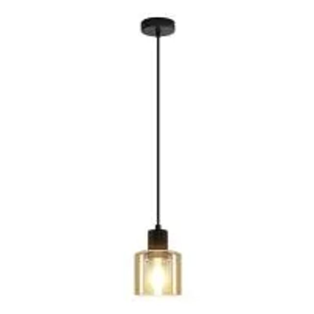 NETTLIFE Esstisch Pendelleuchte Vintage Hängelampe E27 Schwarz Pendelleuchte 1-flammig