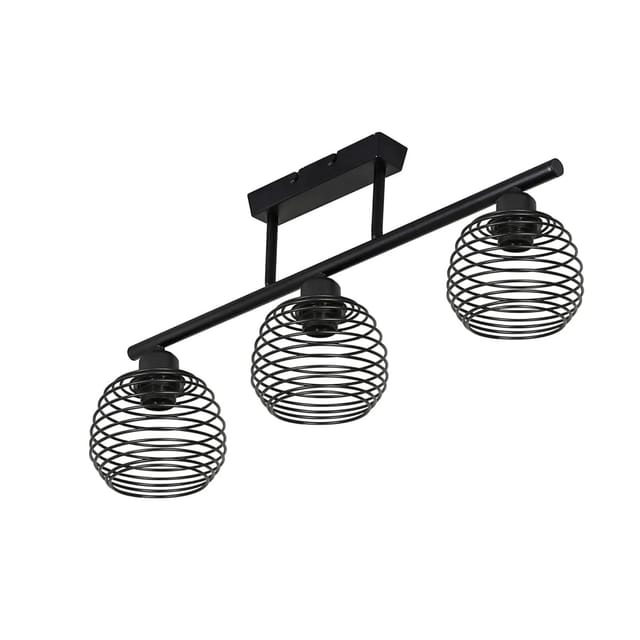 NETTLIFE Deckenleuchte aus Metall L68cmSchwarz NETTLIFE Deckenleuchte aus Metall L68cm Schwarz