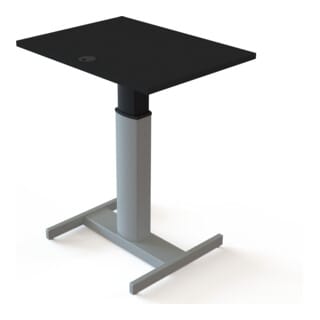 STIER Steh-Tisch elektrisch höhenverstellbar 80 x 60 cm Schwarz mel. 68-120 cm