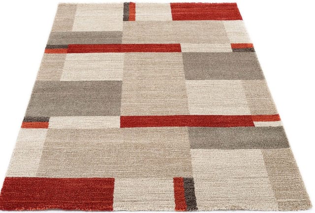 OCI DIE TEPPICHMARKE Teppich CASTLE BEPPO, auch als Läufer erhältlich, rechteckig, Höhe: 20 mm, dichter Frisé Kurzflor, kariert, Wohnzimmer, Schlafzimmer