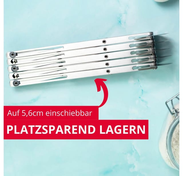 WESTMARK Teigschneider 5 Rädchen, Vorbereiten und Portionieren von Teig, Fondant und mehr, rostfrei, spülmaschinengeeignet, langlebig