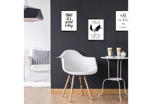 artissimo Bilderleiste Magnetische Posterleiste 30 cm Schwarz für DIN A4/DIN A3