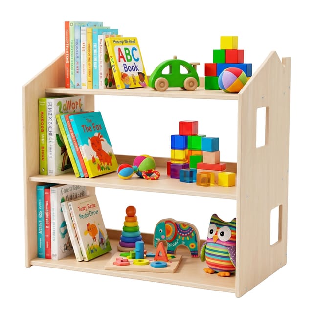 relaxdays Kinderregal Hausform, B