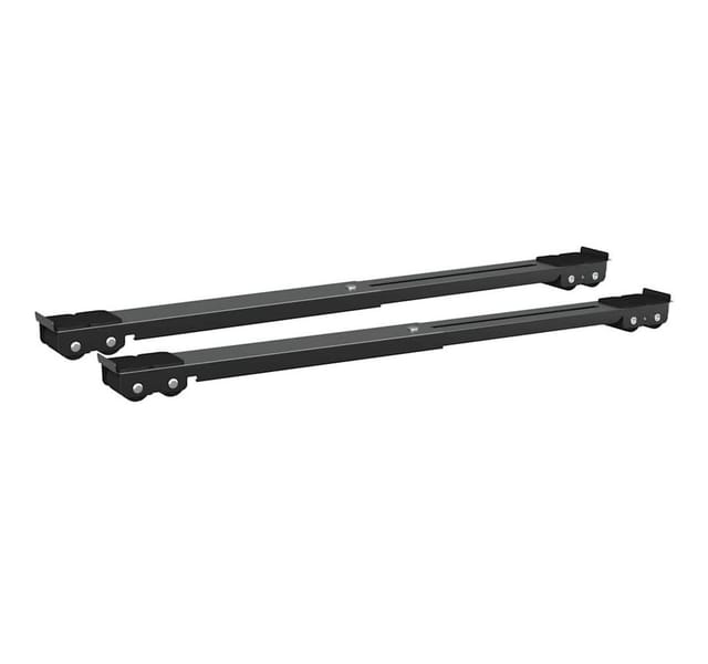 vidaXL Waschmaschinenumbauschrank Waschmaschinensockel 2 stk. Schwarz 72 x 5 x 4,5 cm Edelstahl (2-St)