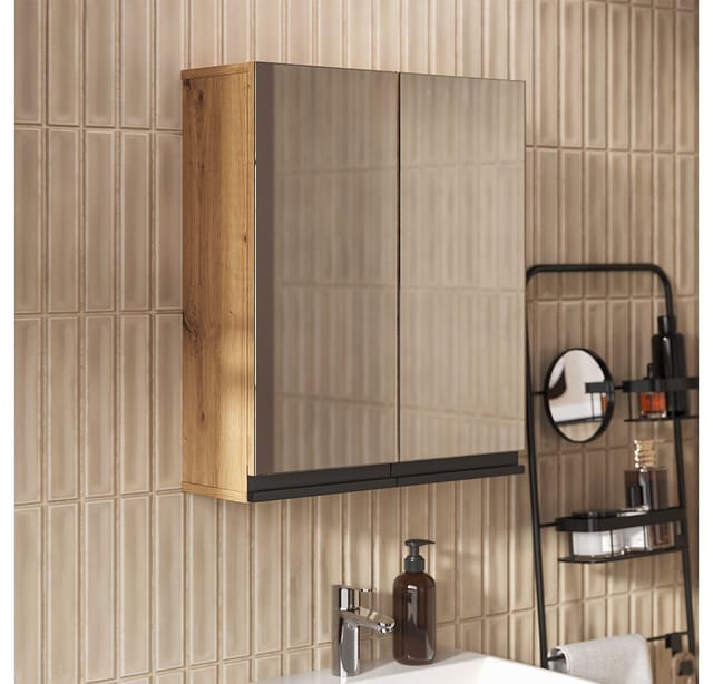 Vicco Badezimmerspiegelschrank Torren, Artisan, 60 x 70 cm (1-St)