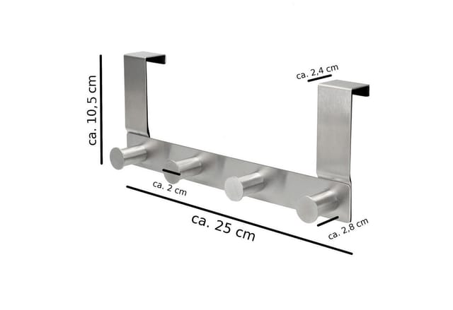 VonBueren Türgarderobe VonBueren Türgarderobe zum Einhängen gepolstert, (2-St)