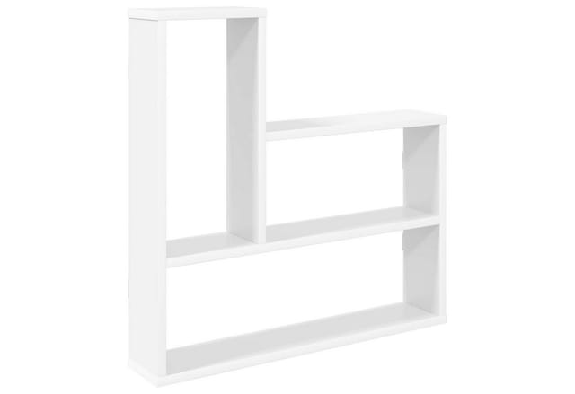 vidaXL Regal Wandregal Weiß 60 x 11 x 60 cm Holzwerkstoff, 1-tlg.